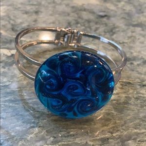 Silver and Blue Bracelet, Purchased in Italy